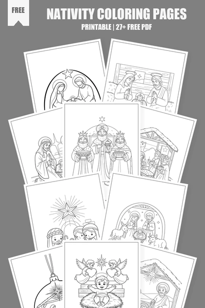 Coloring Pages PDF Pack Cover