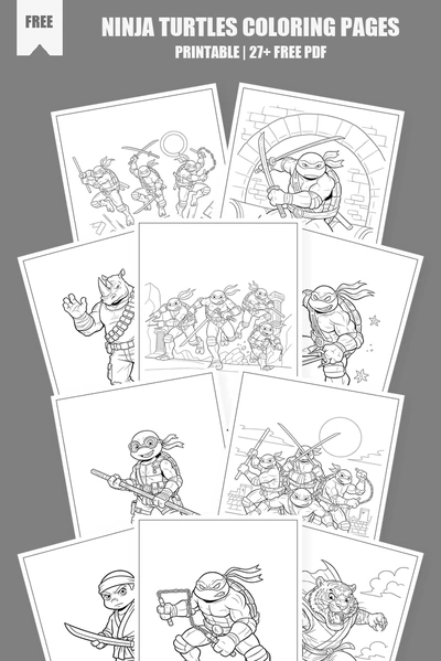 Coloring Pages PDF Pack Cover