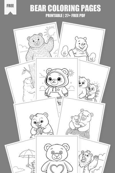 Coloring Pages PDF Pack Cover