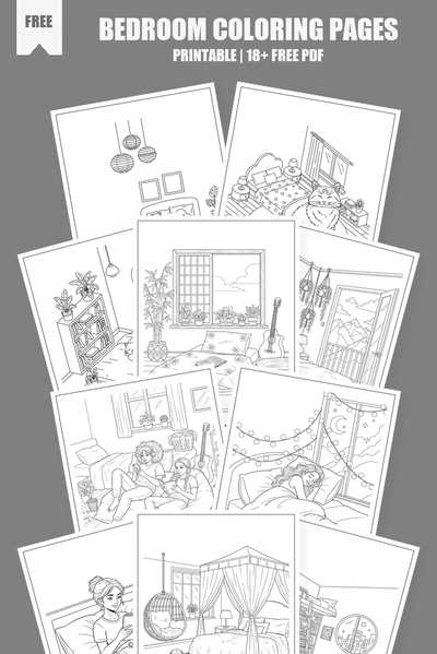 Coloring Pages PDF Pack Cover