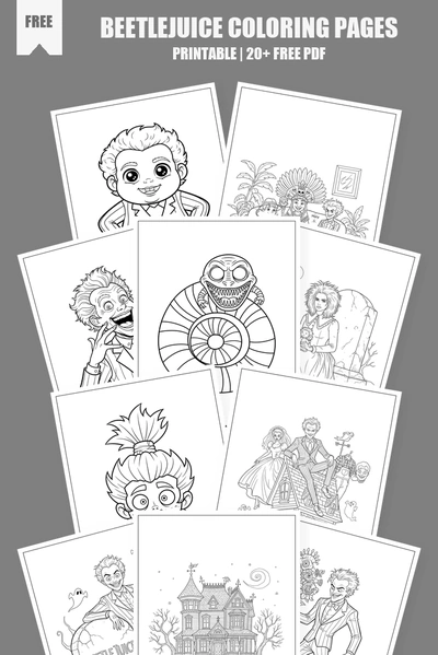 Coloring Pages PDF Pack Cover