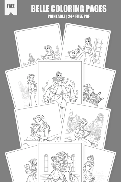 Coloring Pages PDF Pack Cover