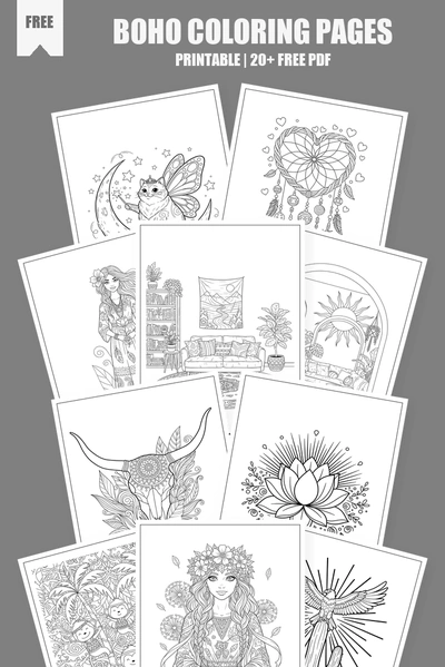 Coloring Pages PDF Pack Cover