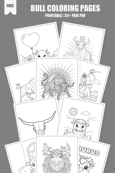 Coloring Pages PDF Pack Cover