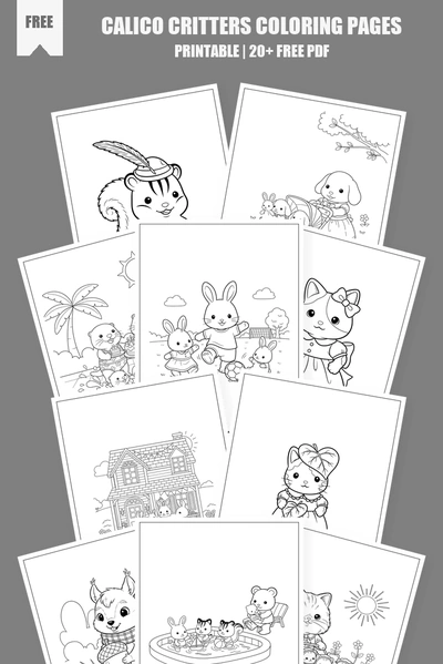 Coloring Pages PDF Pack Cover