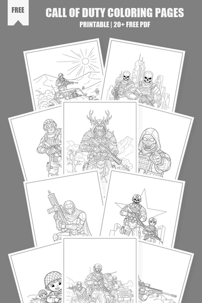 Coloring Pages PDF Pack Cover