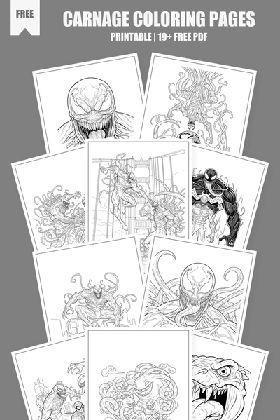 Coloring Pages PDF Pack Cover