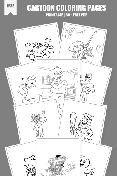 Coloring Pages PDF Pack Cover