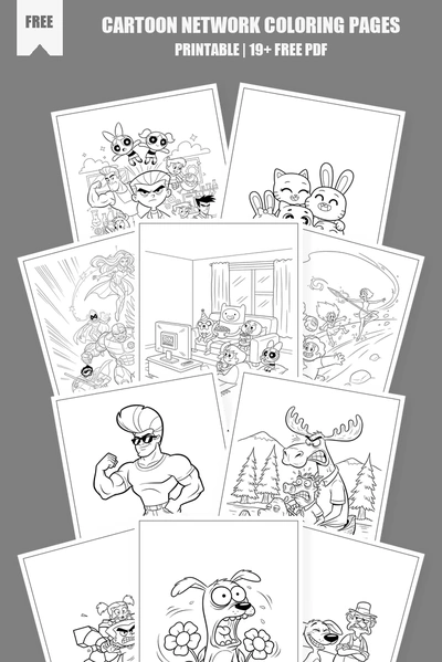 Coloring Pages PDF Pack Cover