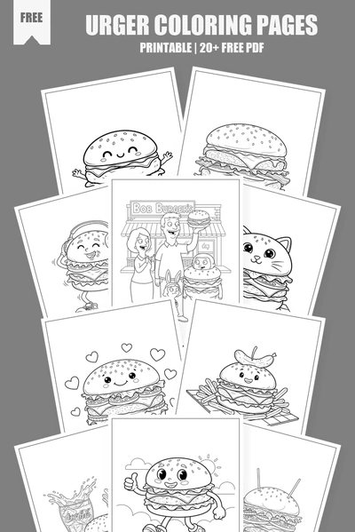 Coloring Pages PDF Pack Cover