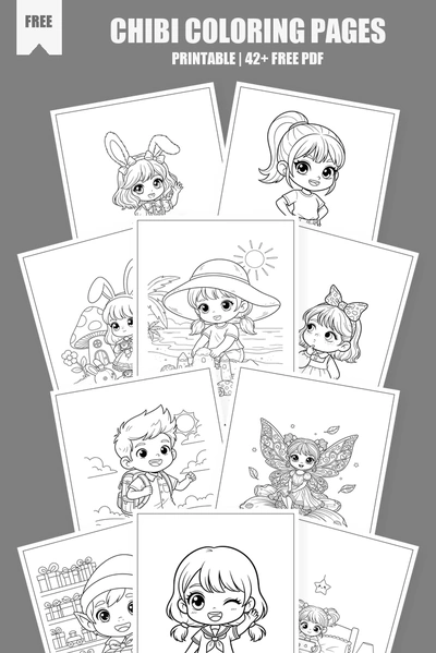 Coloring Pages PDF Pack Cover