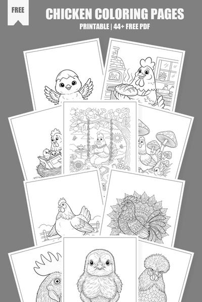 Coloring Pages PDF Pack Cover