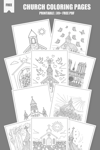 Coloring Pages PDF Pack Cover