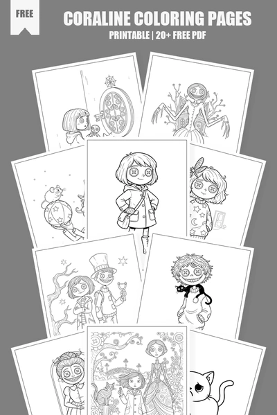 Coloring Pages PDF Pack Cover