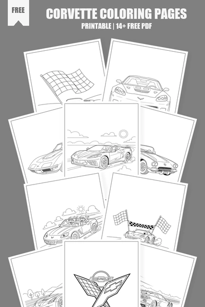 Coloring Pages PDF Pack Cover