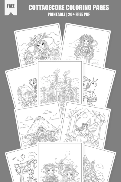 Coloring Pages PDF Pack Cover