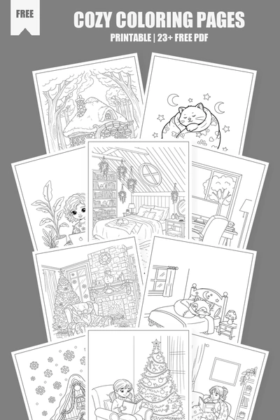 Coloring Pages PDF Pack Cover