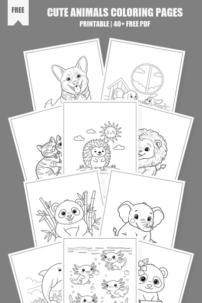 Coloring Pages PDF Pack Cover