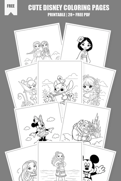 Coloring Pages PDF Pack Cover