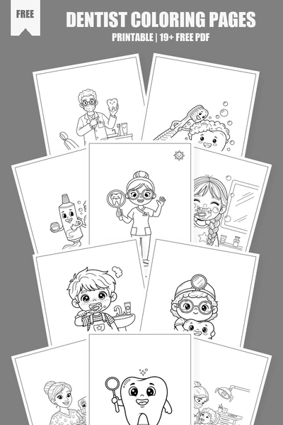Coloring Pages PDF Pack Cover