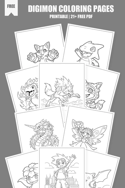 Coloring Pages PDF Pack Cover