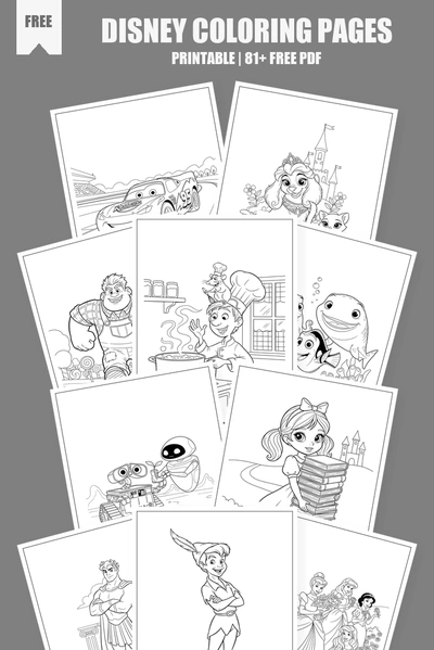 Coloring Pages PDF Pack Cover