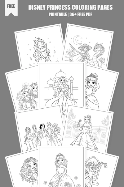 Coloring Pages PDF Pack Cover