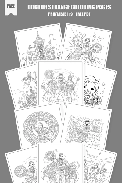 Coloring Pages PDF Pack Cover