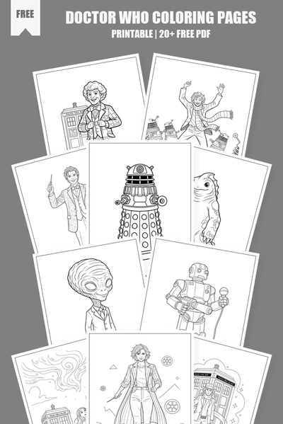Coloring Pages PDF Pack Cover