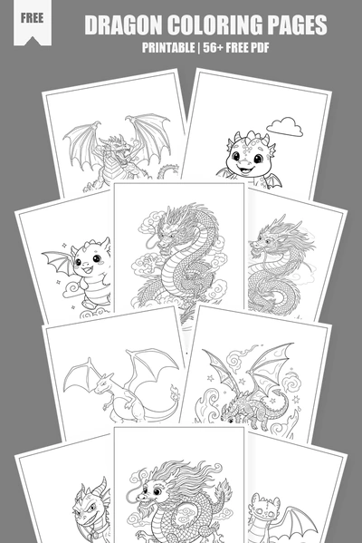 Coloring Pages PDF Pack Cover