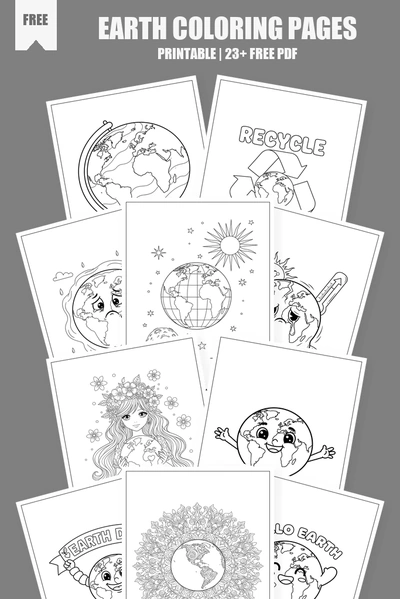Coloring Pages PDF Pack Cover