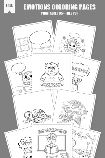 Coloring Pages PDF Pack Cover