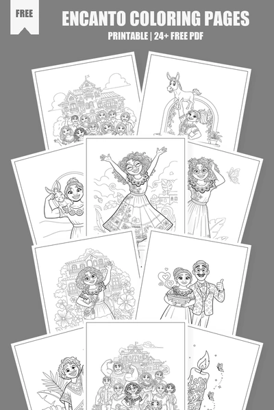 Coloring Pages PDF Pack Cover