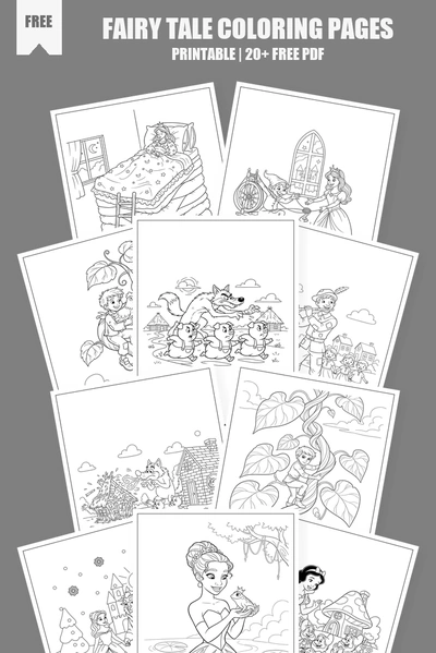 Coloring Pages PDF Pack Cover