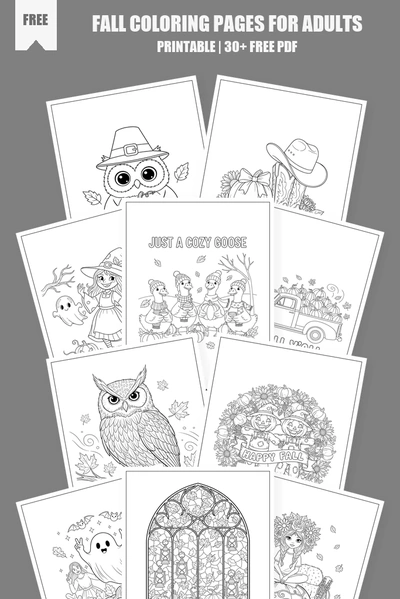 Coloring Pages PDF Pack Cover