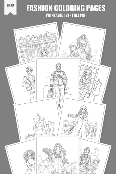 Coloring Pages PDF Pack Cover