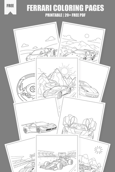 Coloring Pages PDF Pack Cover