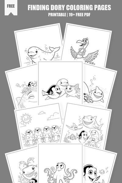 Coloring Pages PDF Pack Cover