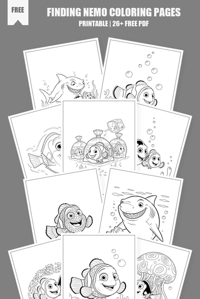Coloring Pages PDF Pack Cover