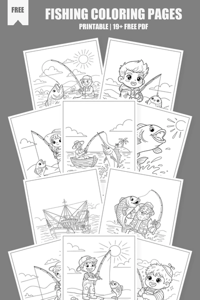 Coloring Pages PDF Pack Cover