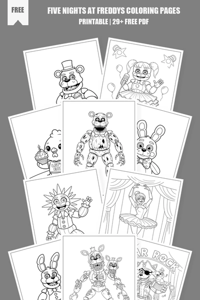 Coloring Pages PDF Pack Cover