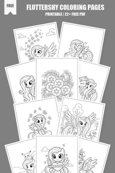 Coloring Pages PDF Pack Cover