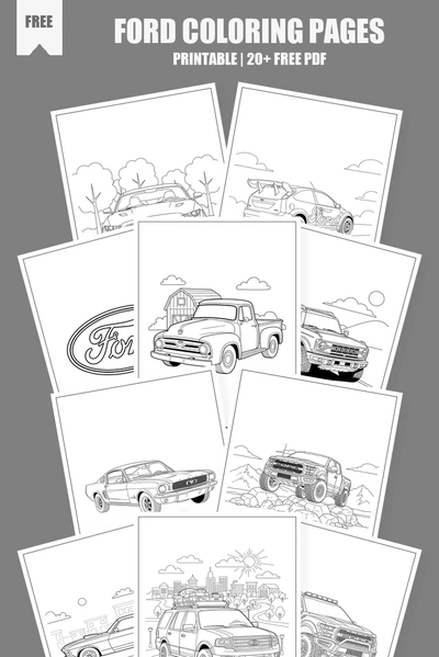 Coloring Pages PDF Pack Cover