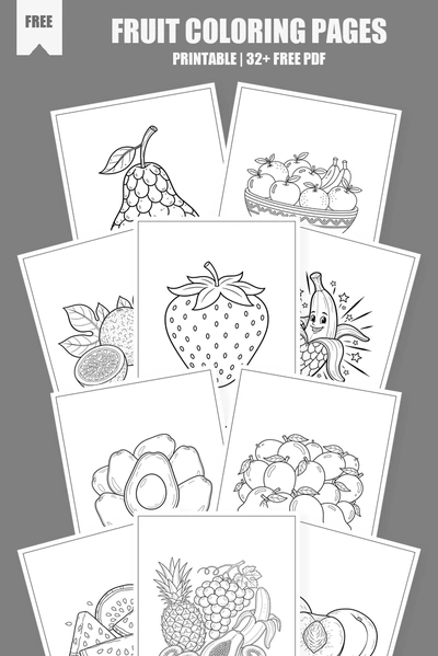 Coloring Pages PDF Pack Cover