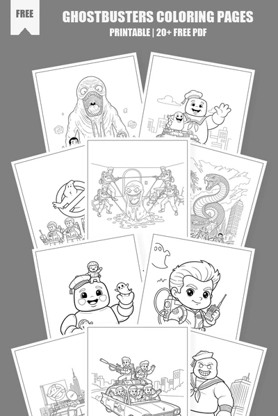 Coloring Pages PDF Pack Cover