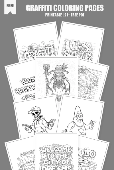 Coloring Pages PDF Pack Cover