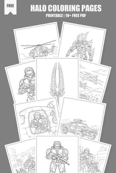 Coloring Pages PDF Pack Cover