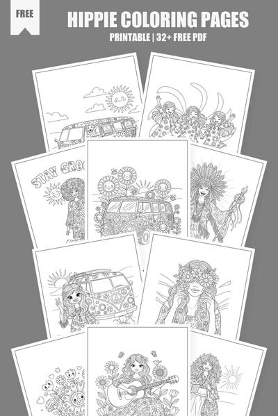 Coloring Pages PDF Pack Cover