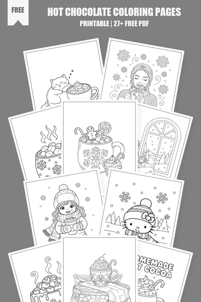 Coloring Pages PDF Pack Cover