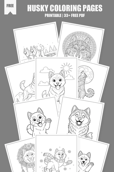 Coloring Pages PDF Pack Cover